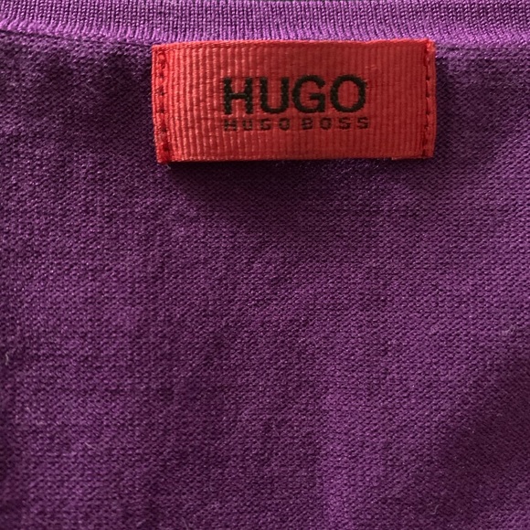 Hugo Boss purple sweater vest with button detail - Picture 4 of 4